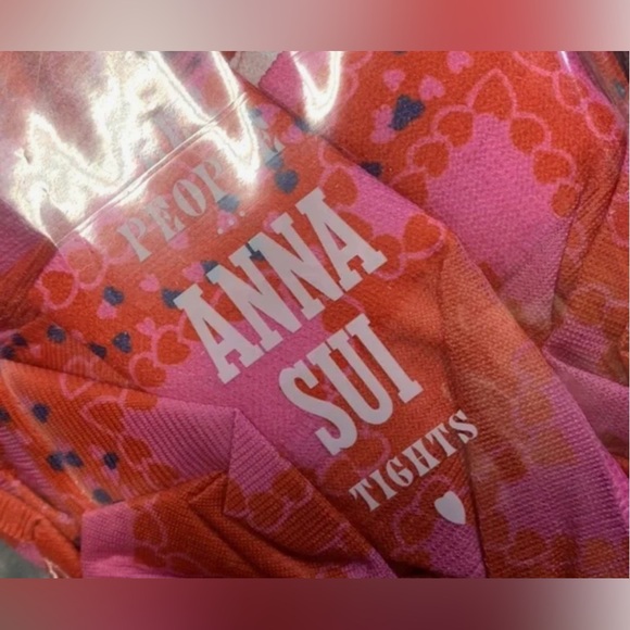 ♥️ Free People x Anna Sui Heart Tights sold out one size. Valentine’s Day. 💌 - Picture 7 of 9